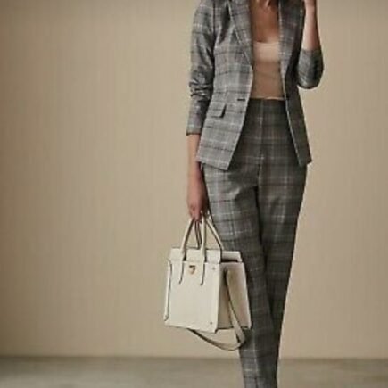 Terno de mujer con estilo de tela vichy