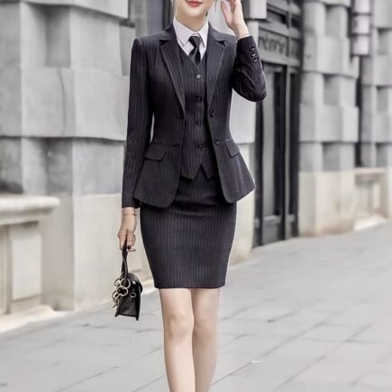 Terno elegante chaleco/falda